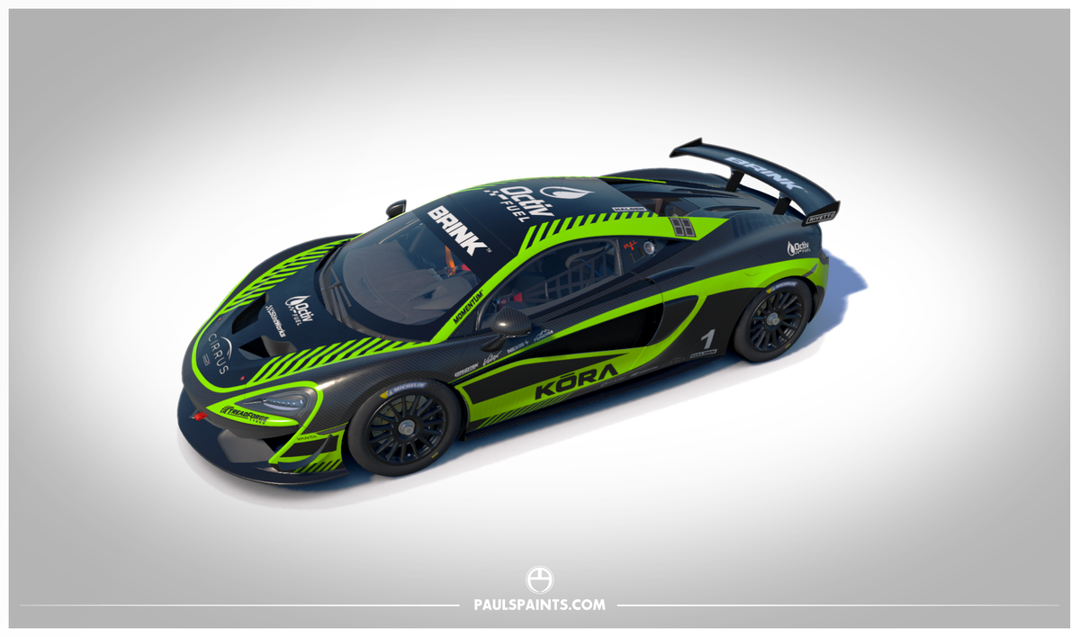 Shard McLaren 570 GT4 - Carbon/Lime