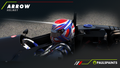 Arrow Helmet - Red, White & Blue