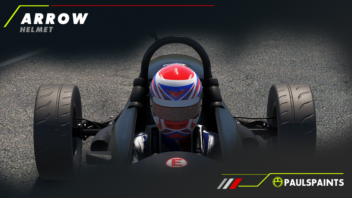 Arrow Helmet - Red, White & Blue