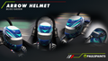 Arrow Helmet - Blue/Green