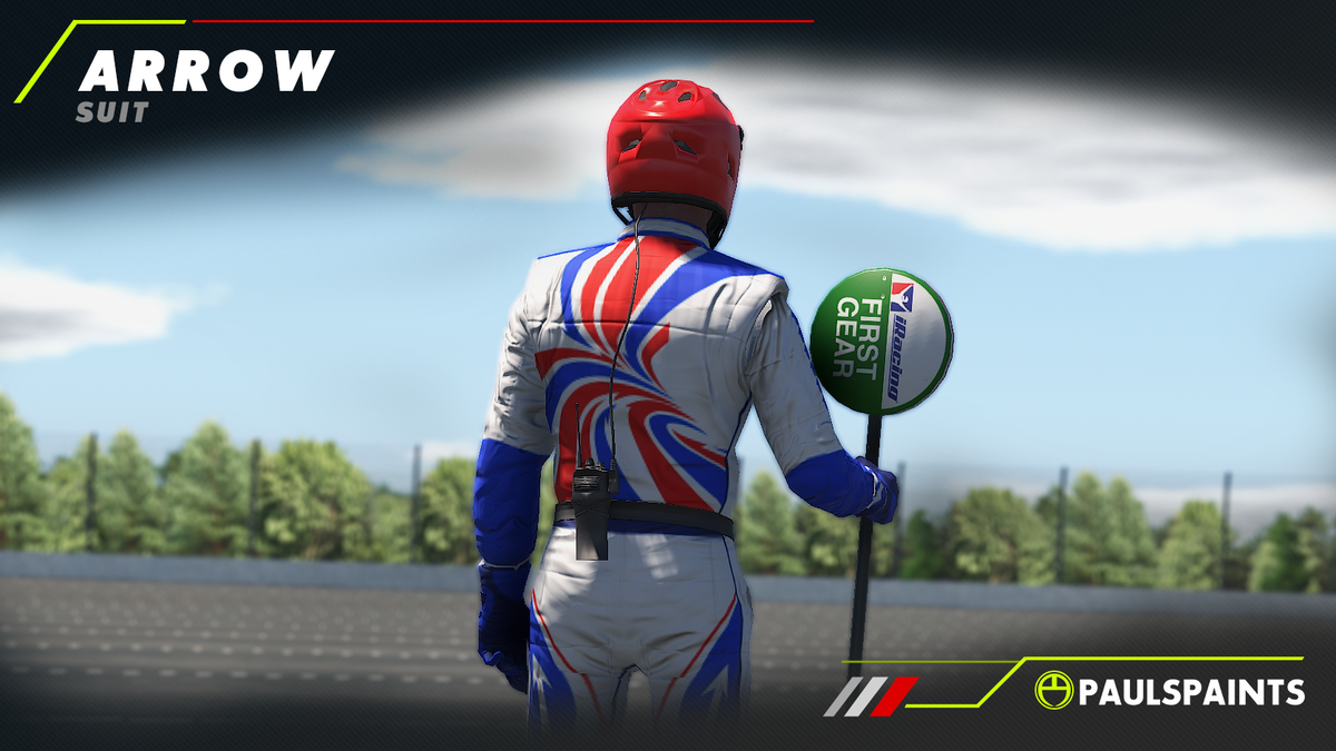 Arrow Suit - Red, White & Blue