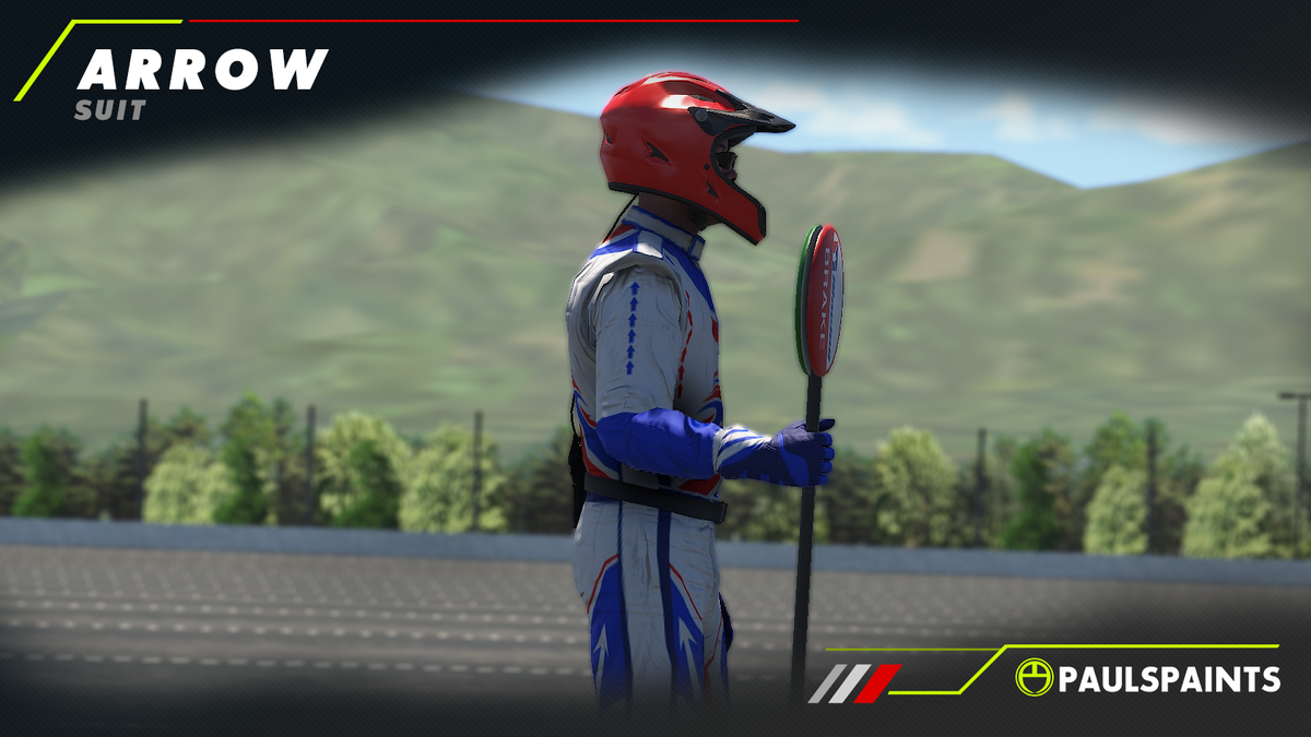Arrow Suit - Red, White & Blue