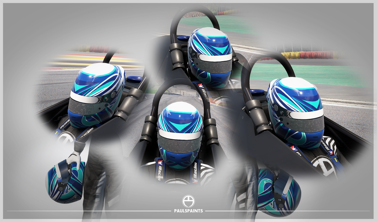 Arrow Helmet - Blue/Green