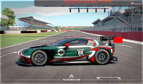 Arrow - Aston Martin Vantage EVO GT3 - British Racing Green, white and red