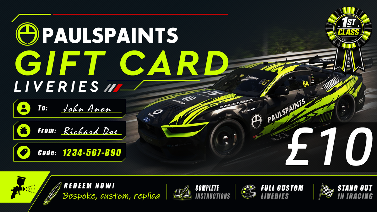 Pauls Paints Gift Cards