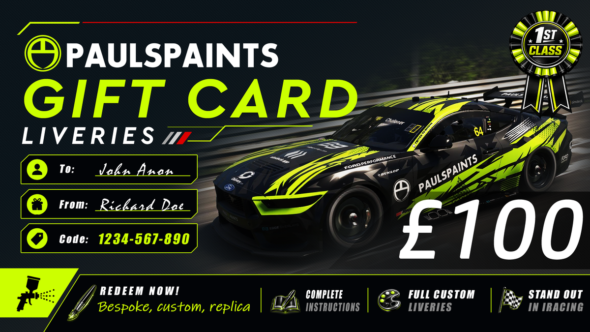 Pauls Paints Gift Cards