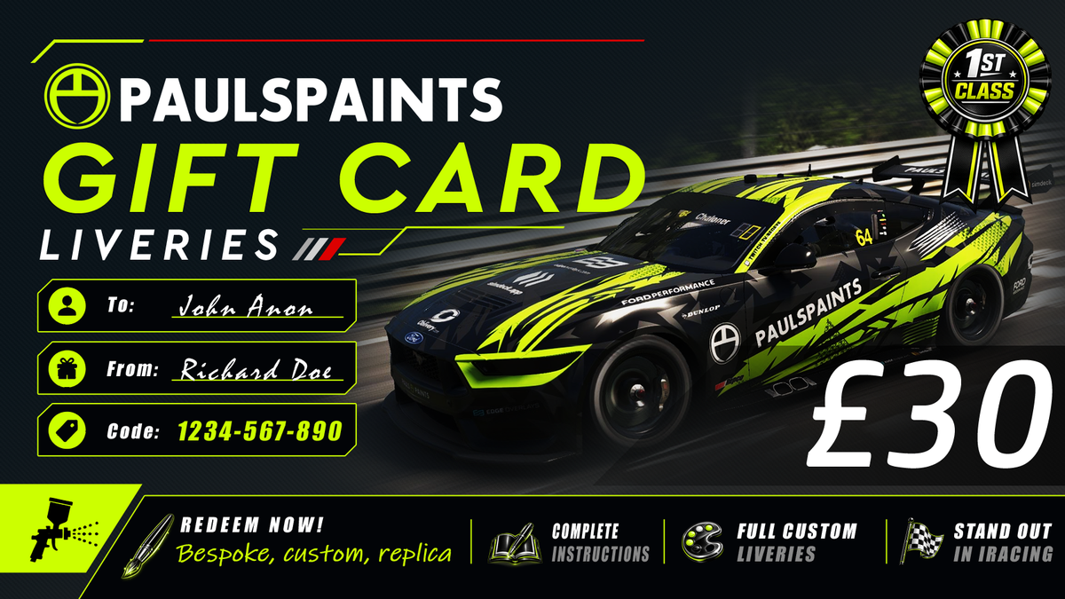 Pauls Paints Gift Cards