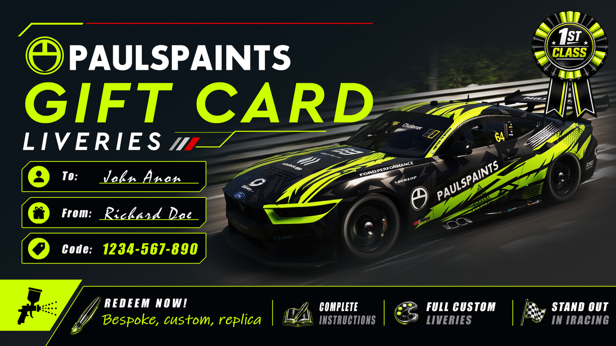 Pauls Paints Gift Cards